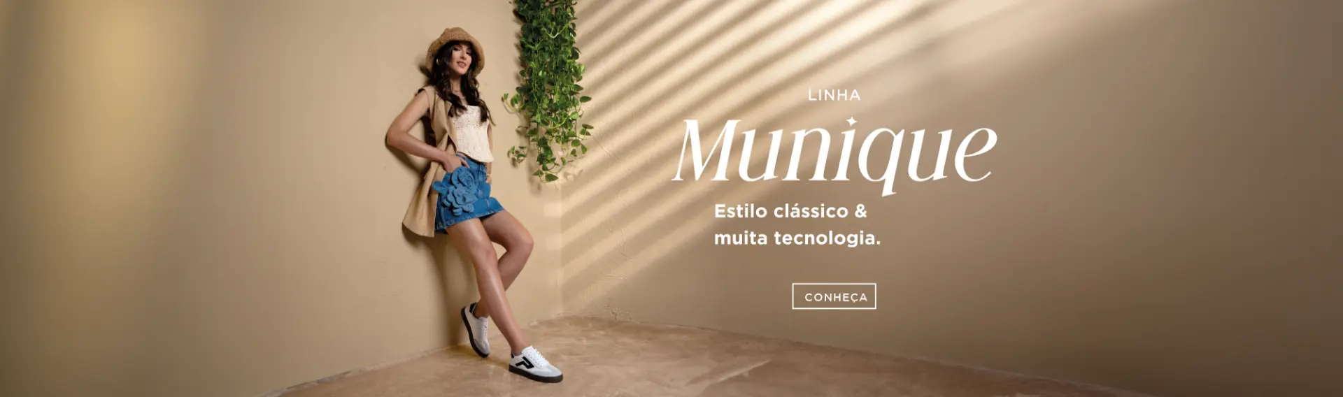 Linha Munique Pegada: estilo clássico e muita tecnologia.