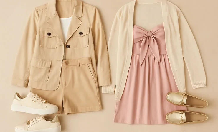 Tendência de moda feminina Extravagância Glam